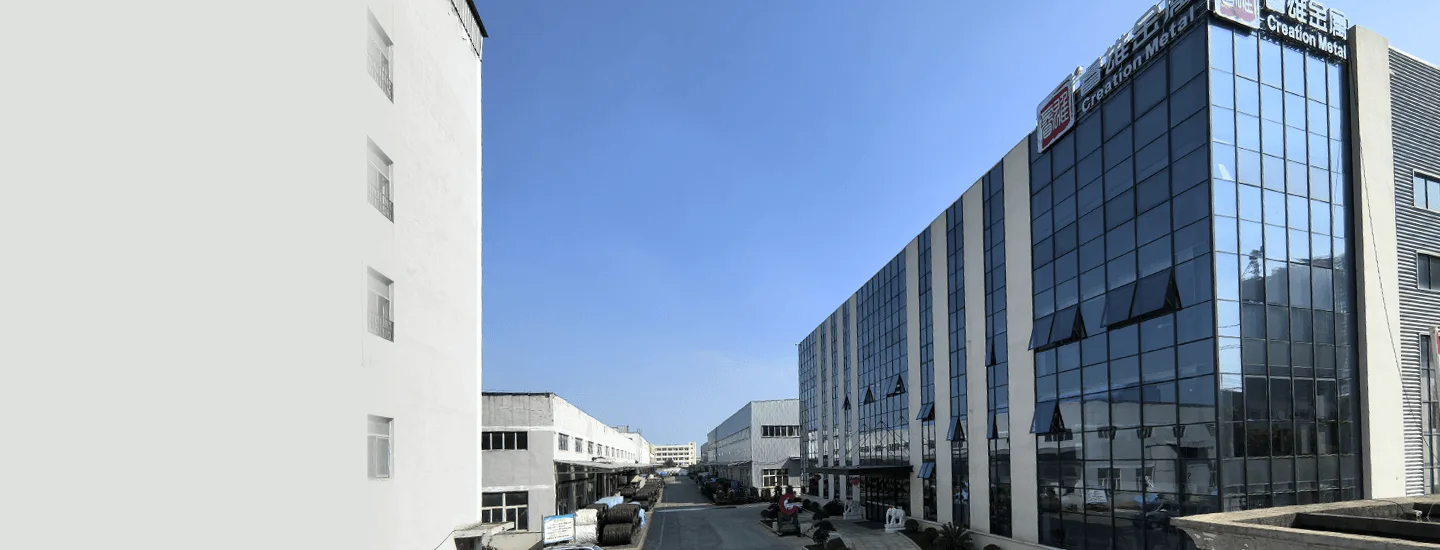 Panoramabillede af Creation Group Metals produktionsbase